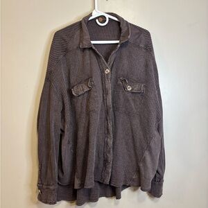 Women's Off-the-Shoulder Sweater - Brown